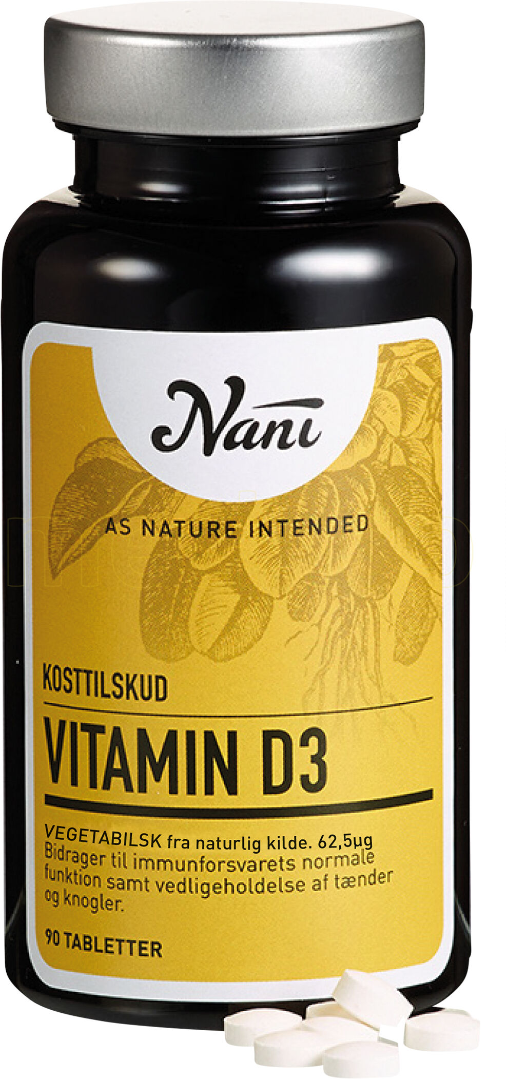 Nani Vitamin D3, 62,5 Μg - 62,5 mcg - 90 Tablett