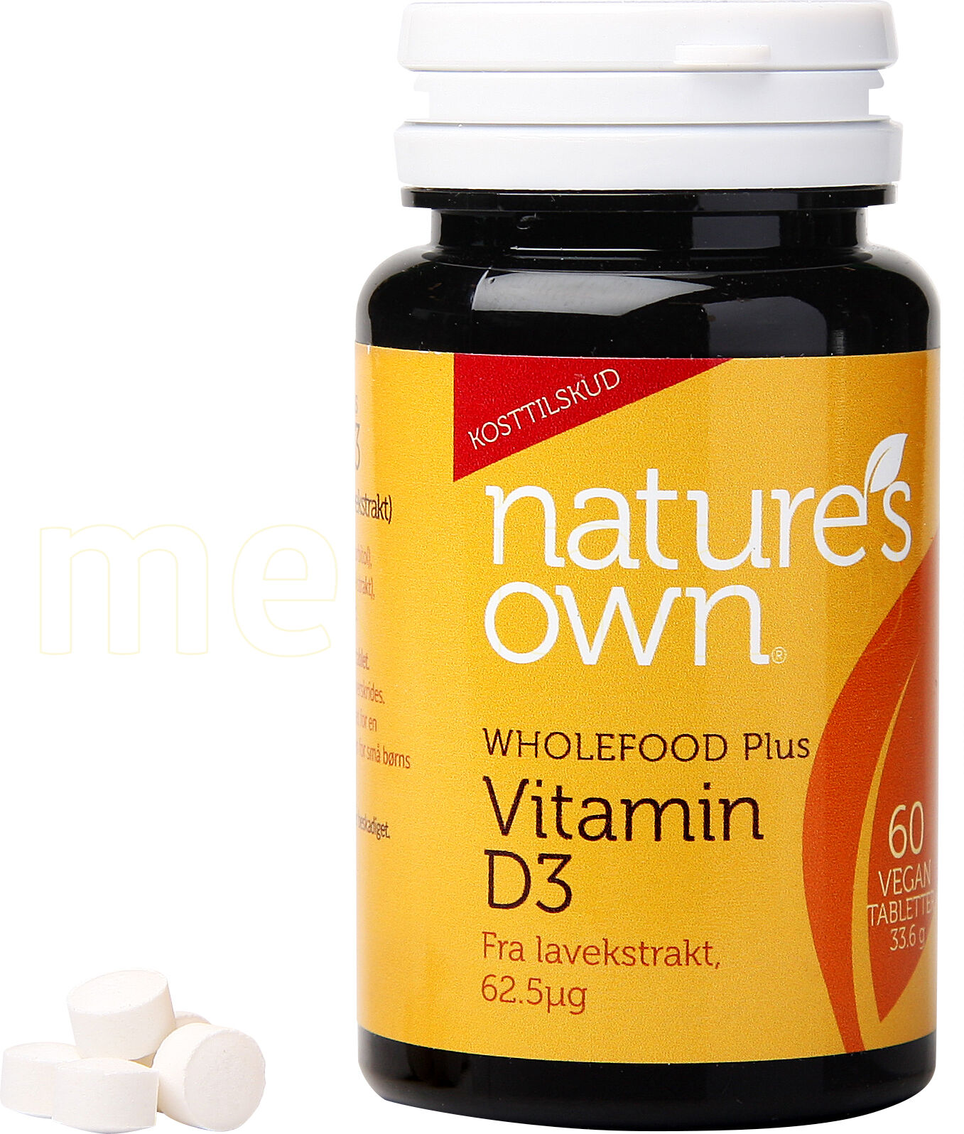 Natures Own Vitamin D3 - 62,5 mcg - 60 Tabletter