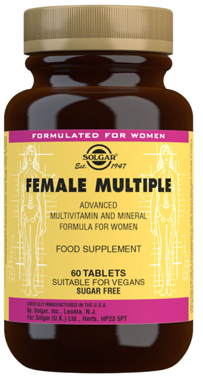 Solgar Female Multiple Multivitamin Til Kvinder - 60 Tablett