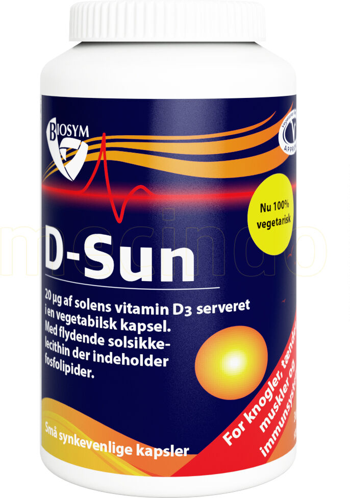 Biosym D-sun 20 Mcg D-vitamin - 360 Kapsler