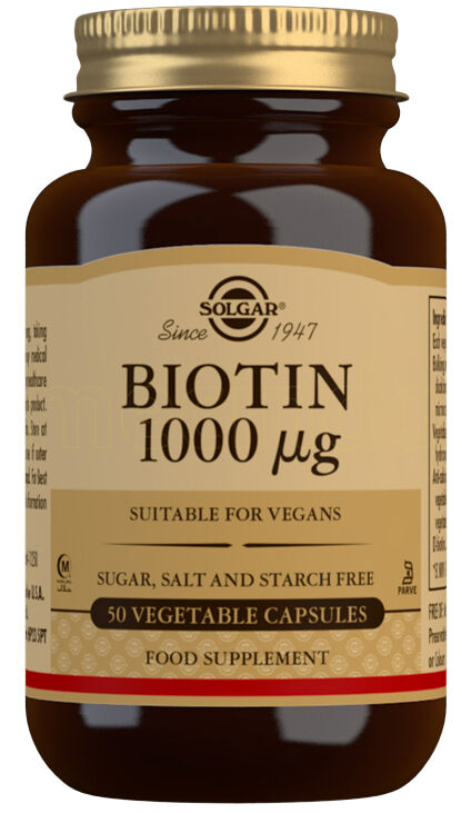 Solgar Biotin 1000ug - 50 Kapsler