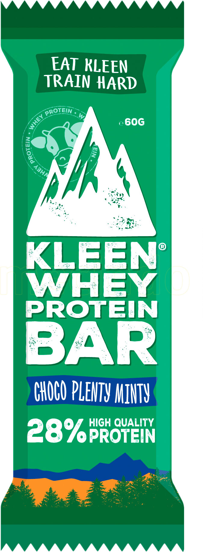 Kleen Whey Proteinbar Choco Plenty Minty - 60 g