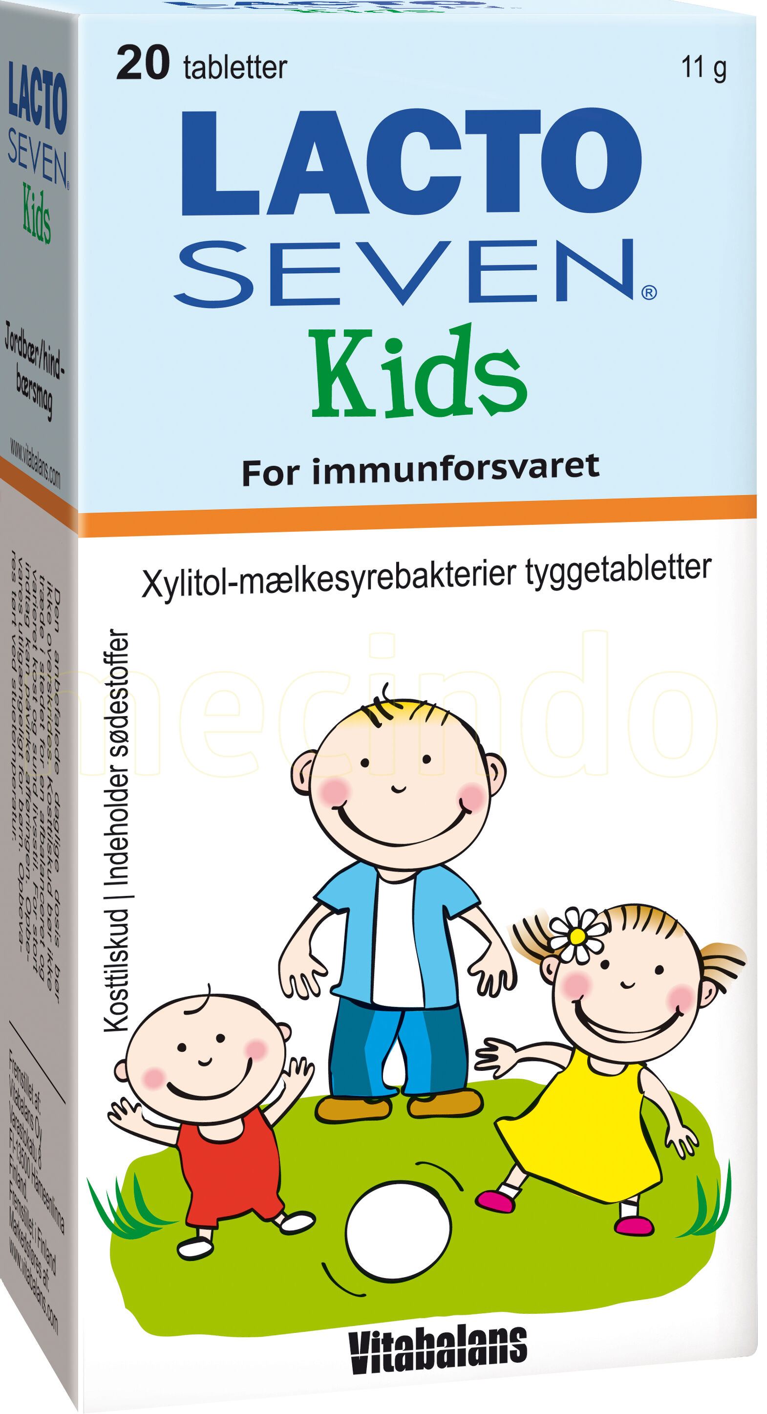 Vitabalans Lacto Seven Kids - 20 Tablett