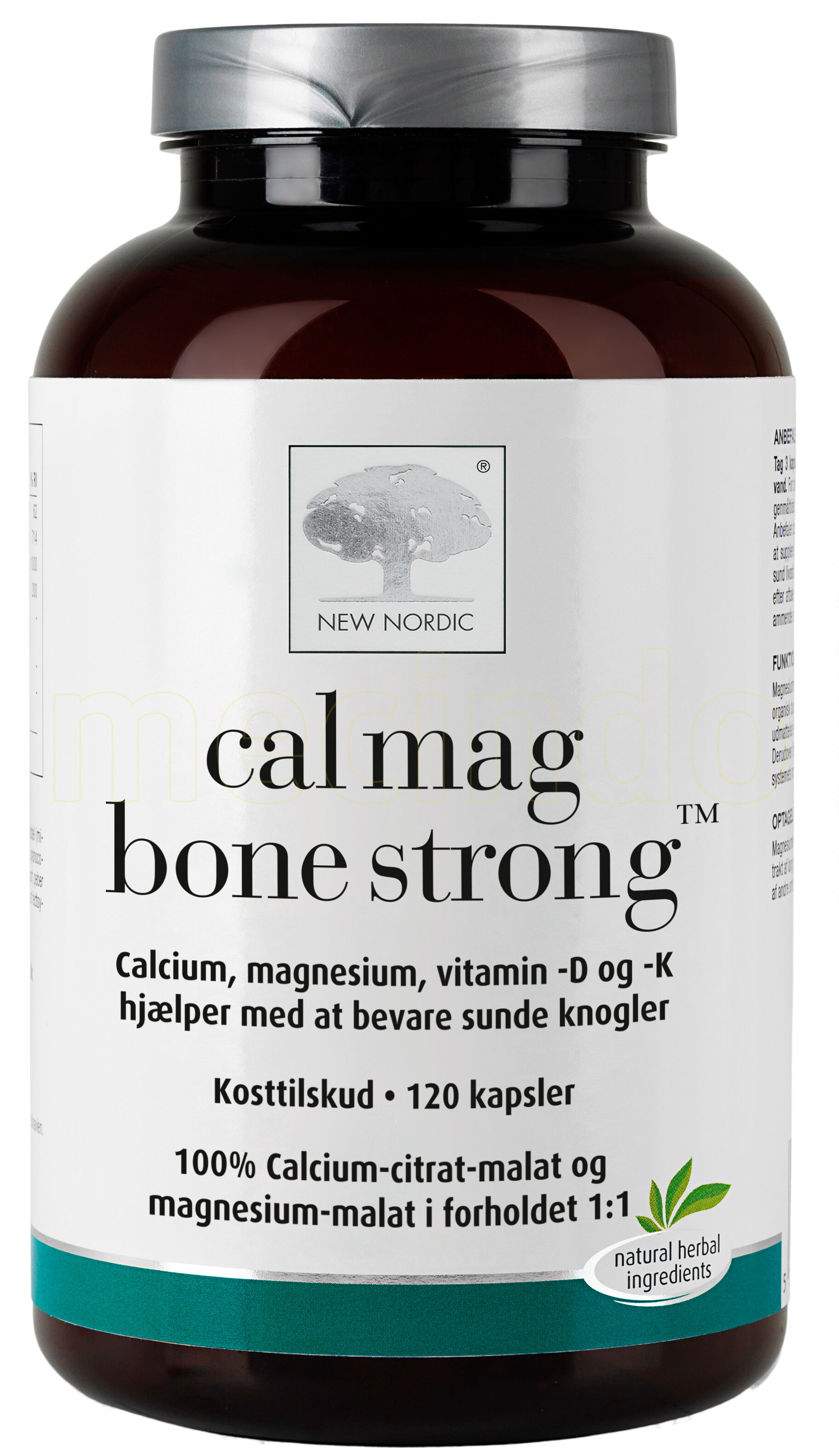 New Nordic Cal Mag Bone Strong - 120 Kapsler