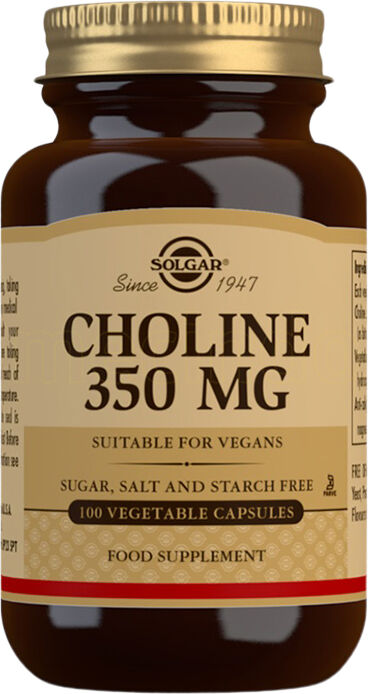 Solgar Choline - 100 Kapsler