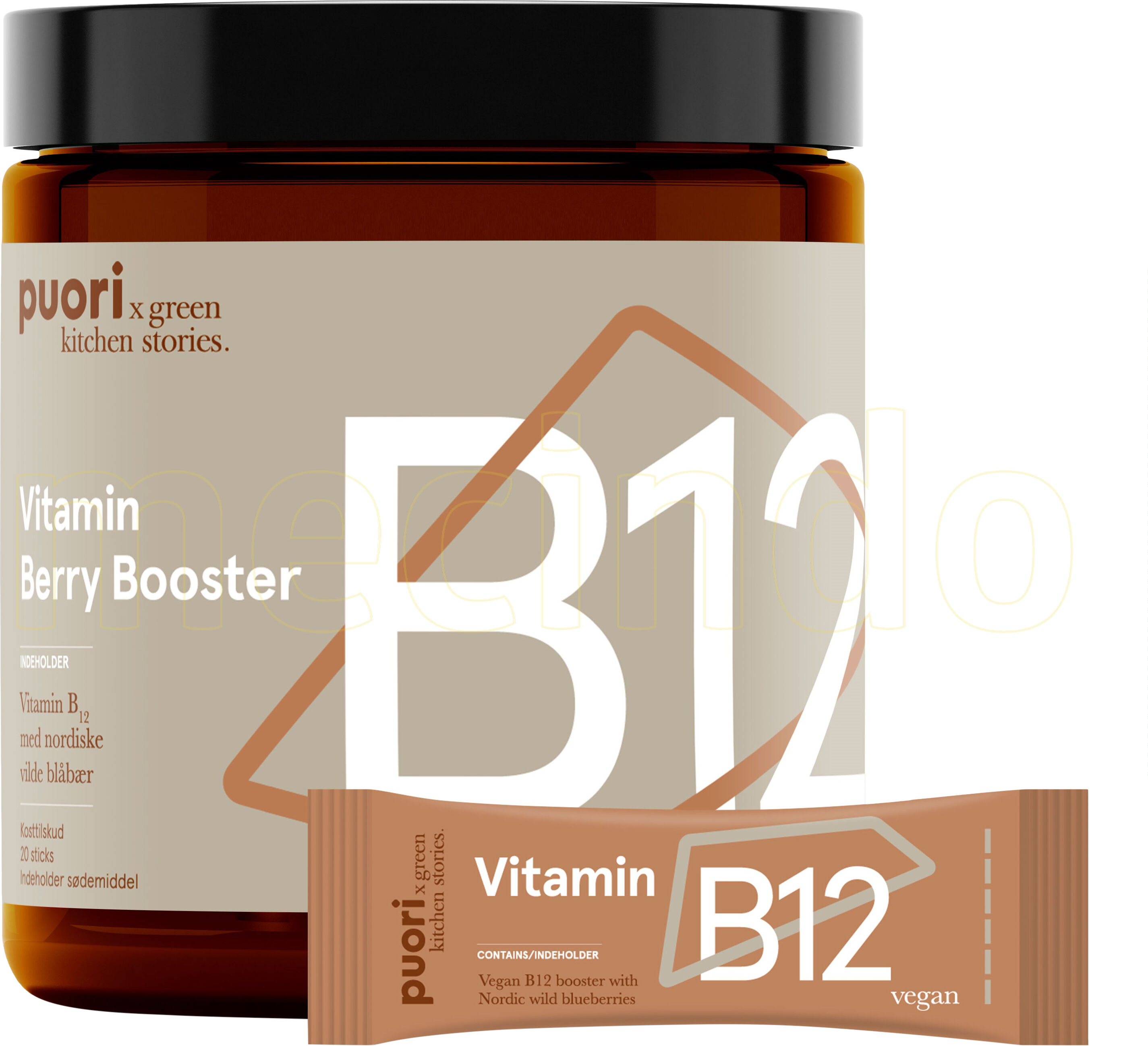 Puori Vitamin B12 Berry Booster - 42 g