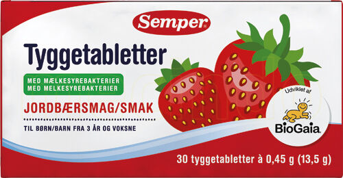 Semper Biogaia Tyggetabletter Melkesyrebakterier - 30 stk