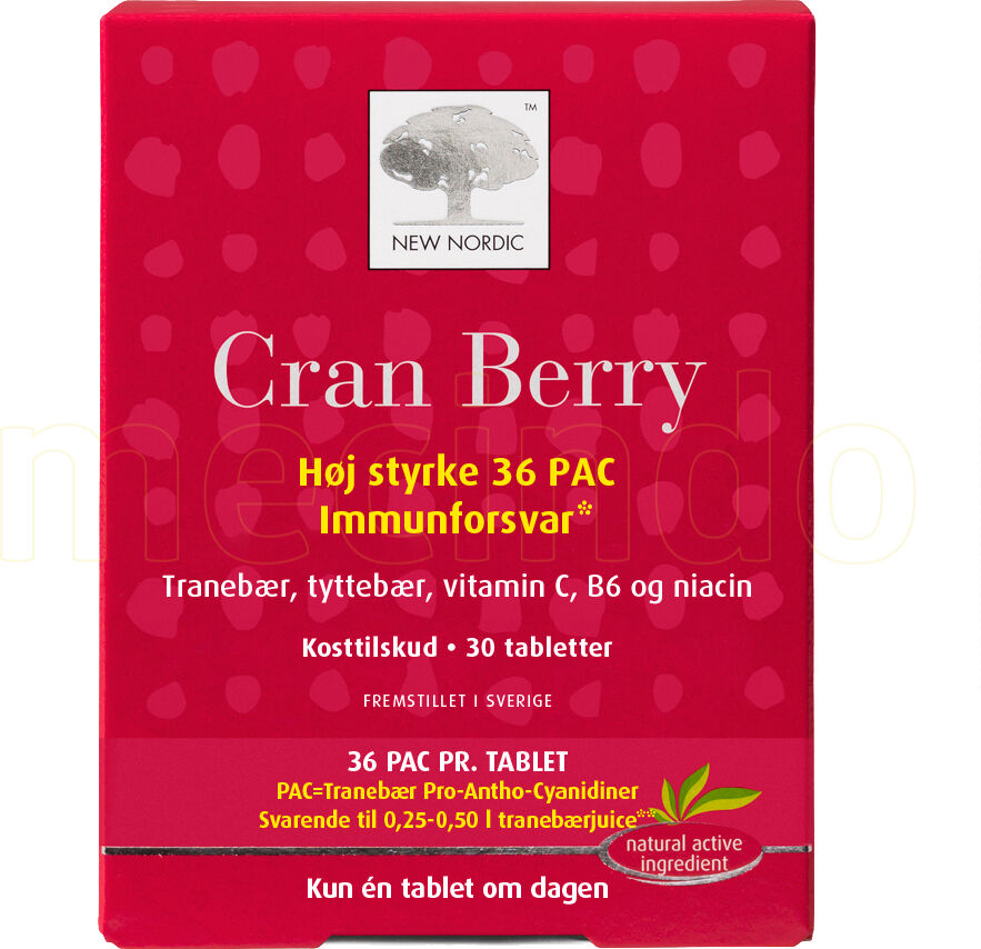 New Nordic Cran Berry - 30 Tabletter