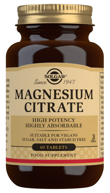 Solgar Magnesium Citrate 200 mg - 60 Tabletter
