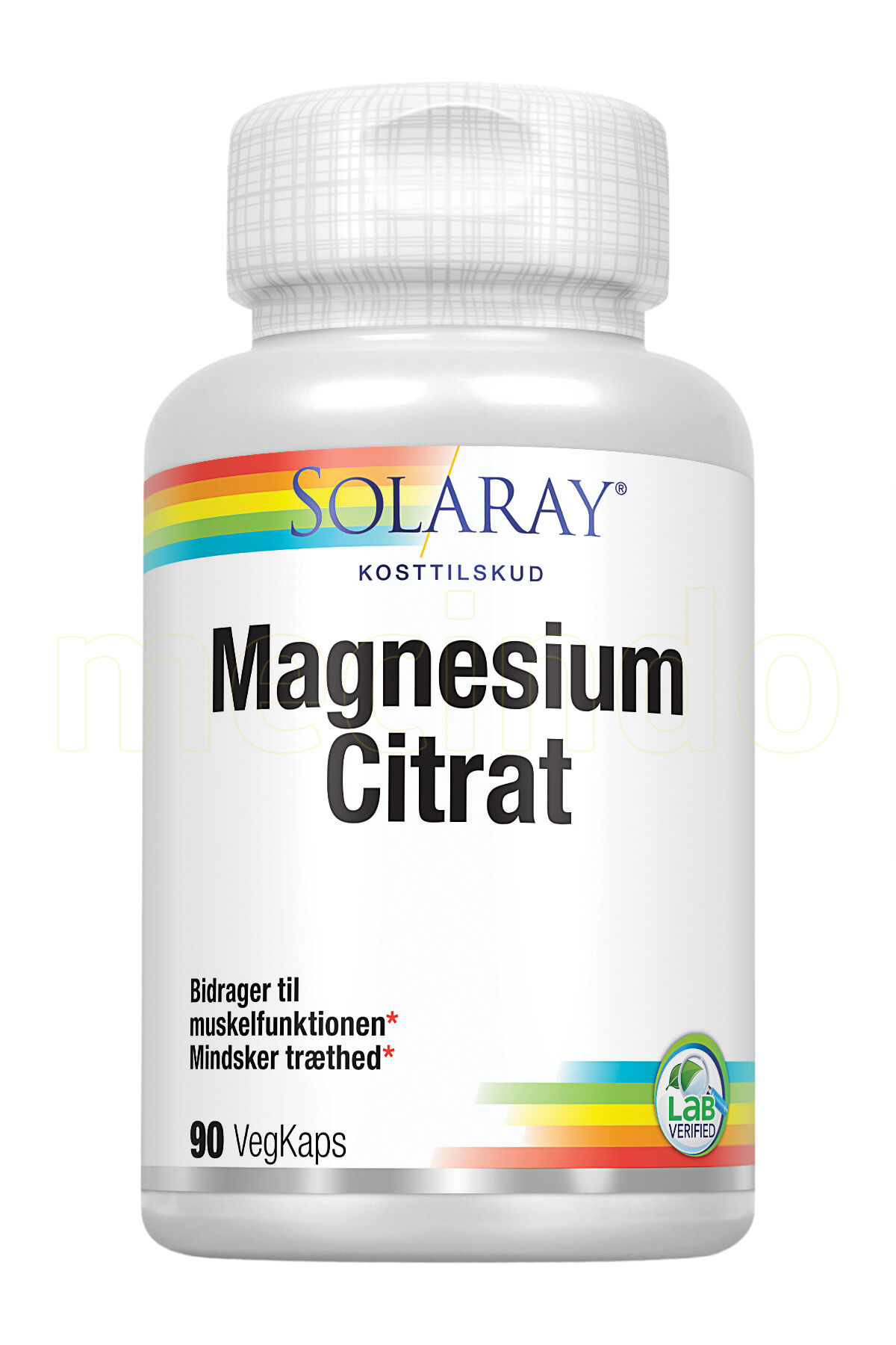 Solaray Magnesium Citrat - 90 Kapsler