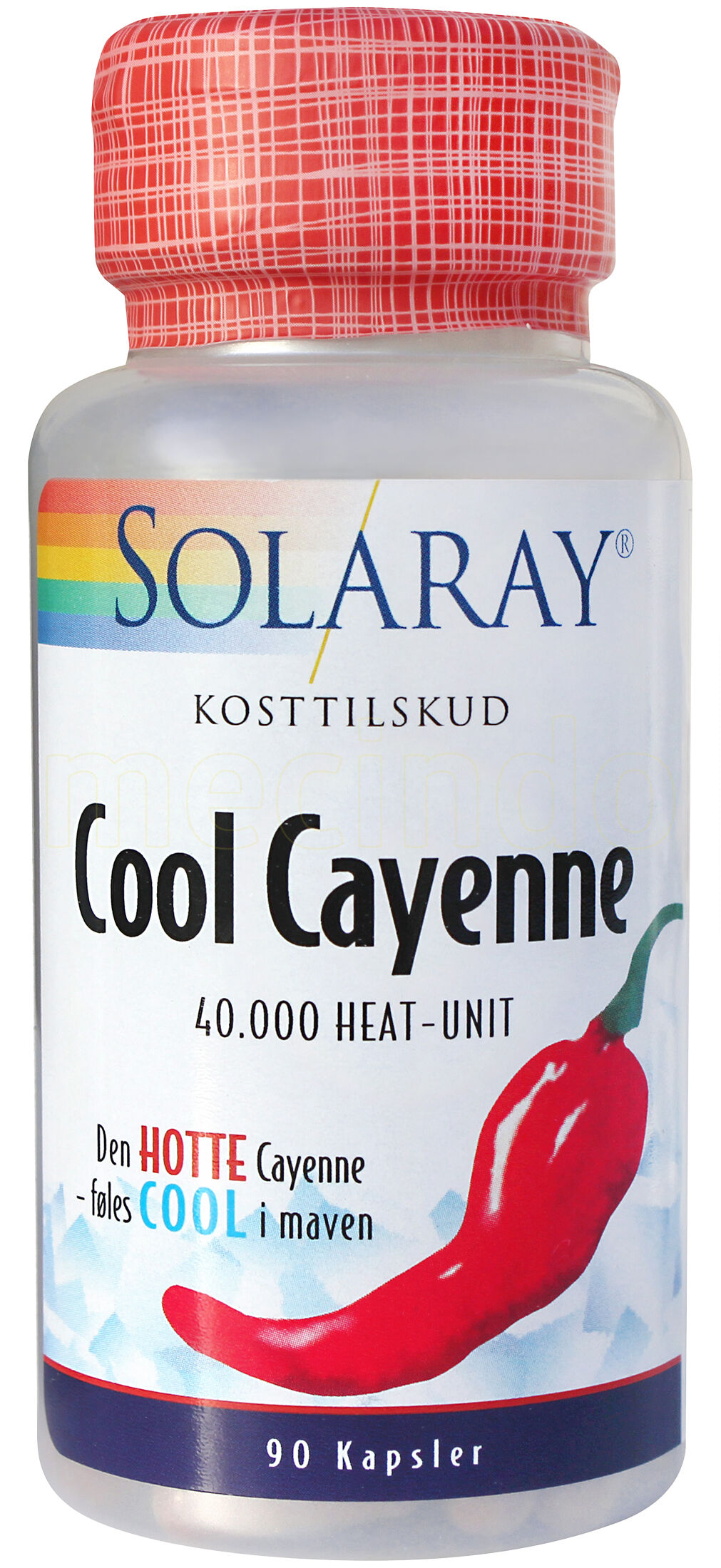 Solaray Cool Cayenne - 90 Kapsler