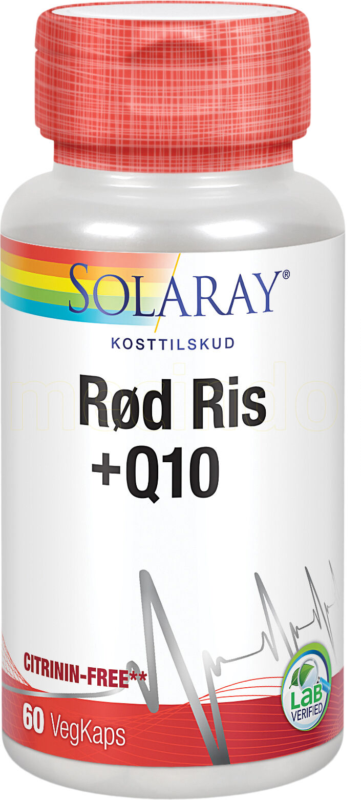 Solaray Rød Ris & Q10 - 60 Kapsler