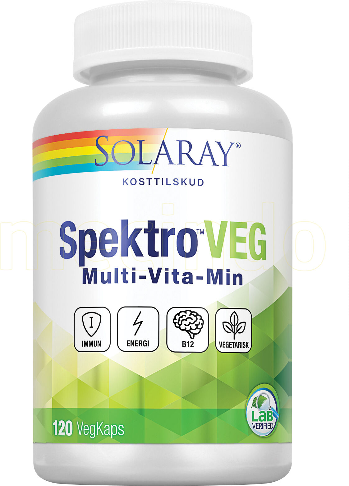 Solaray Spektro VEG - 120 Kapsler