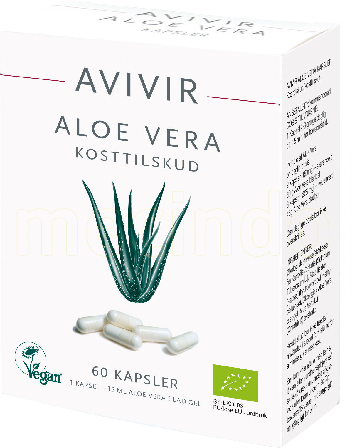 Avivir Aloe Vera Kapsler - 60 Kapsler