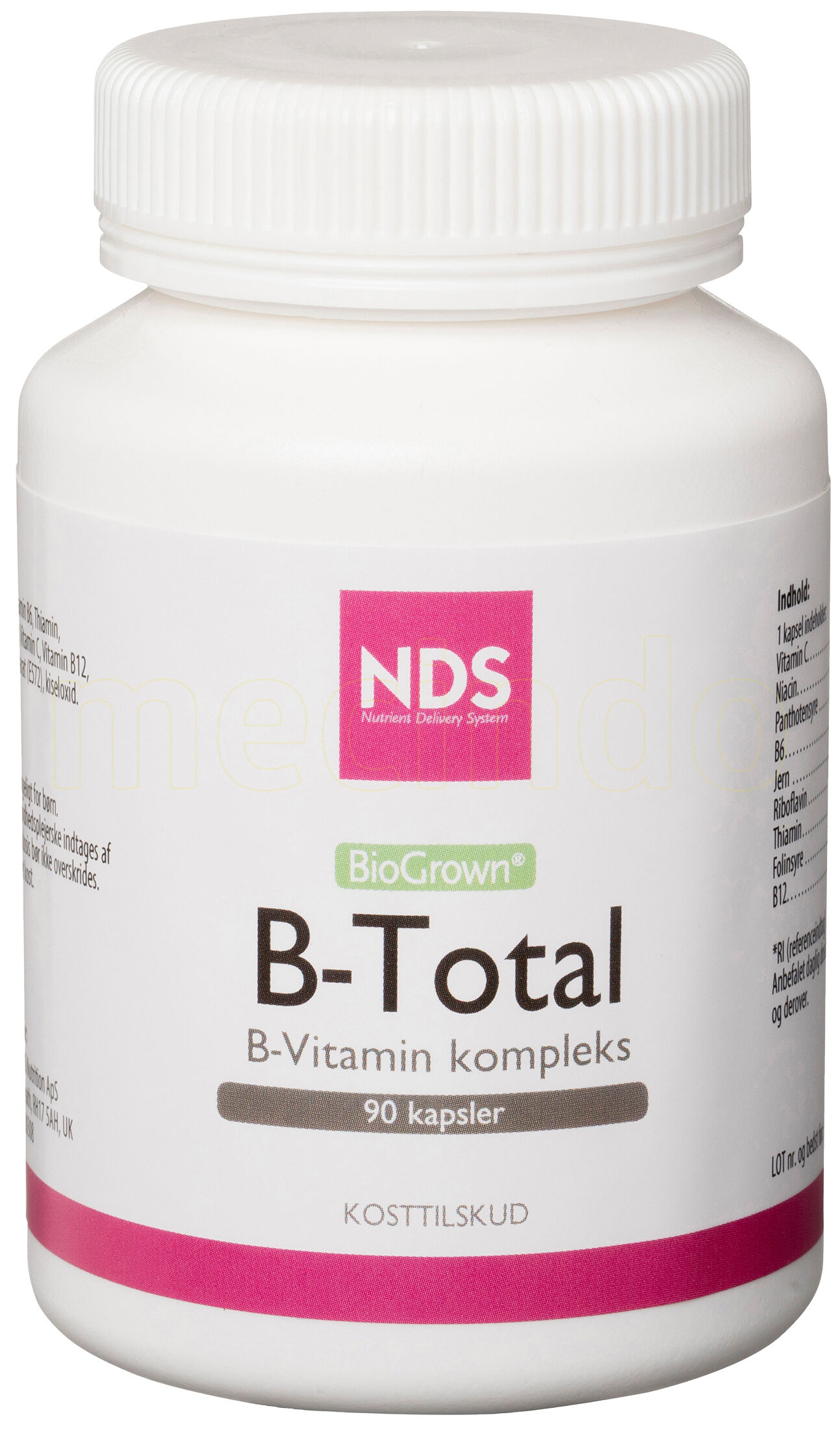 NDS B-Total Vitamin - 90 Tabletter