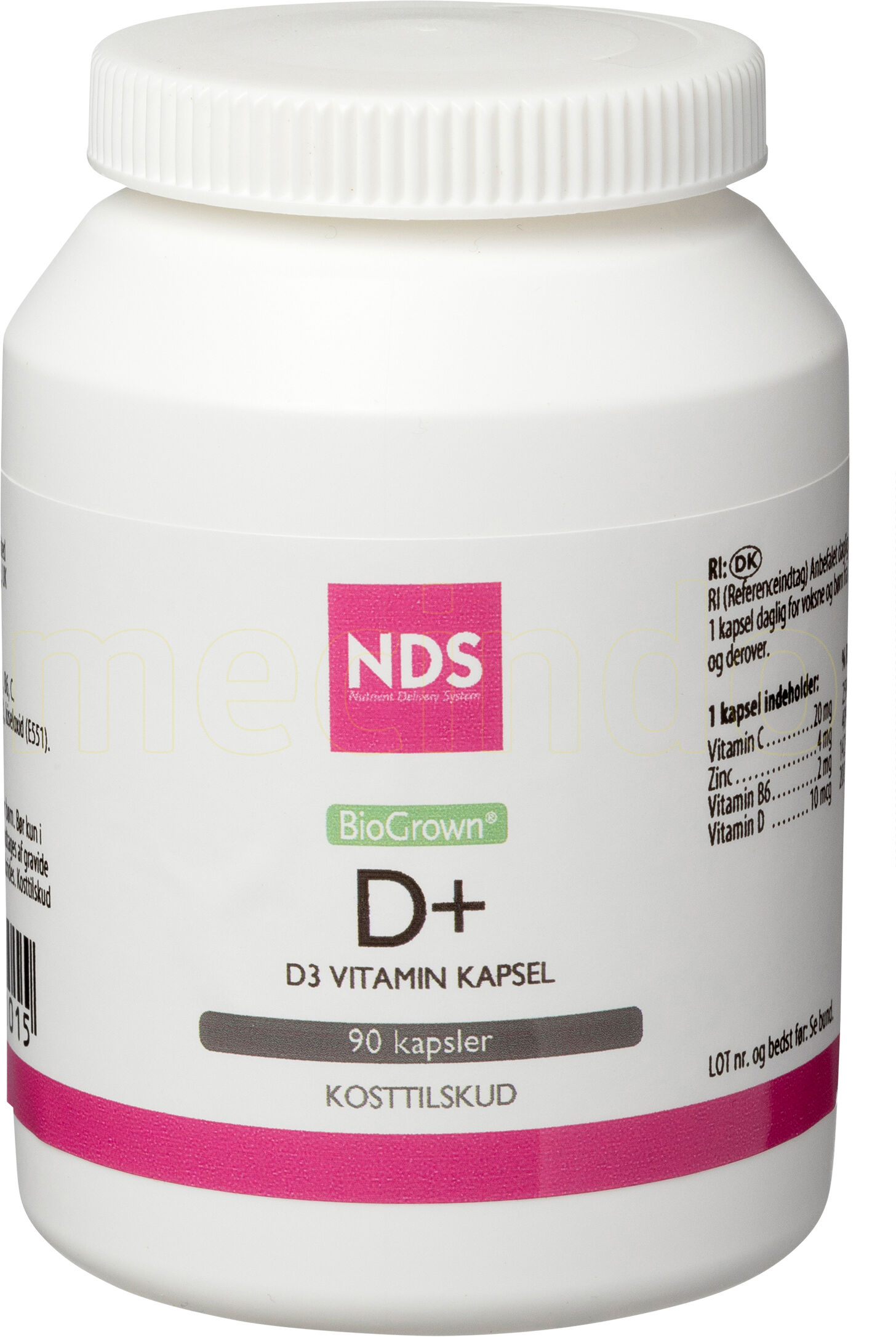 NDS D3+ D-Vitamin - 90 Kapsler