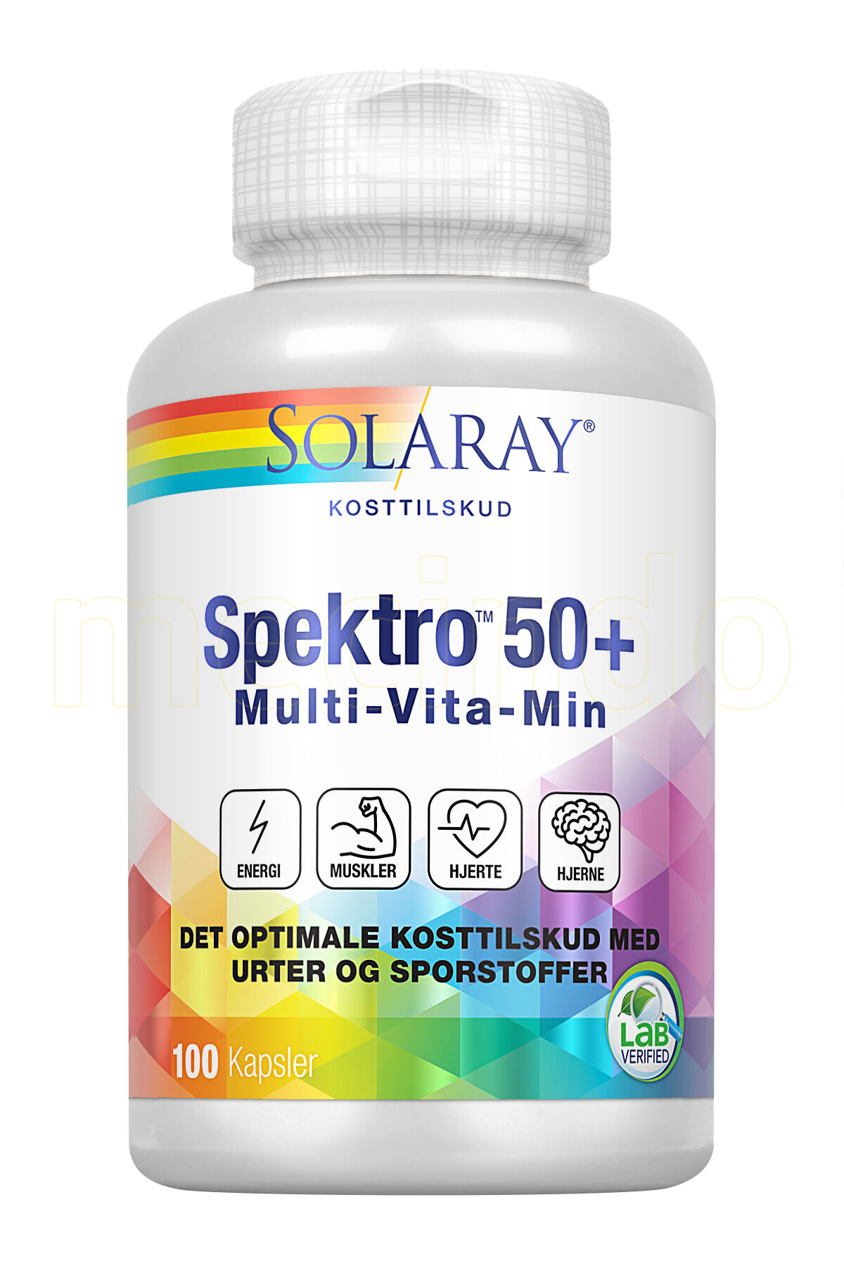 Solaray Spektro50+ Multi-Vita-Min - 100 Kapsler