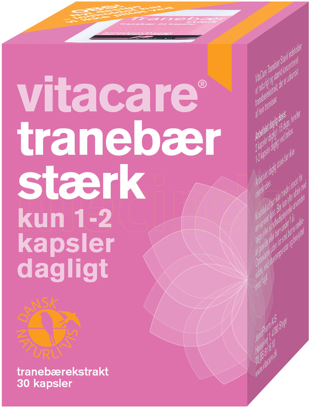 Vitacare Tranebær - 500 mg - 30 Kapsler