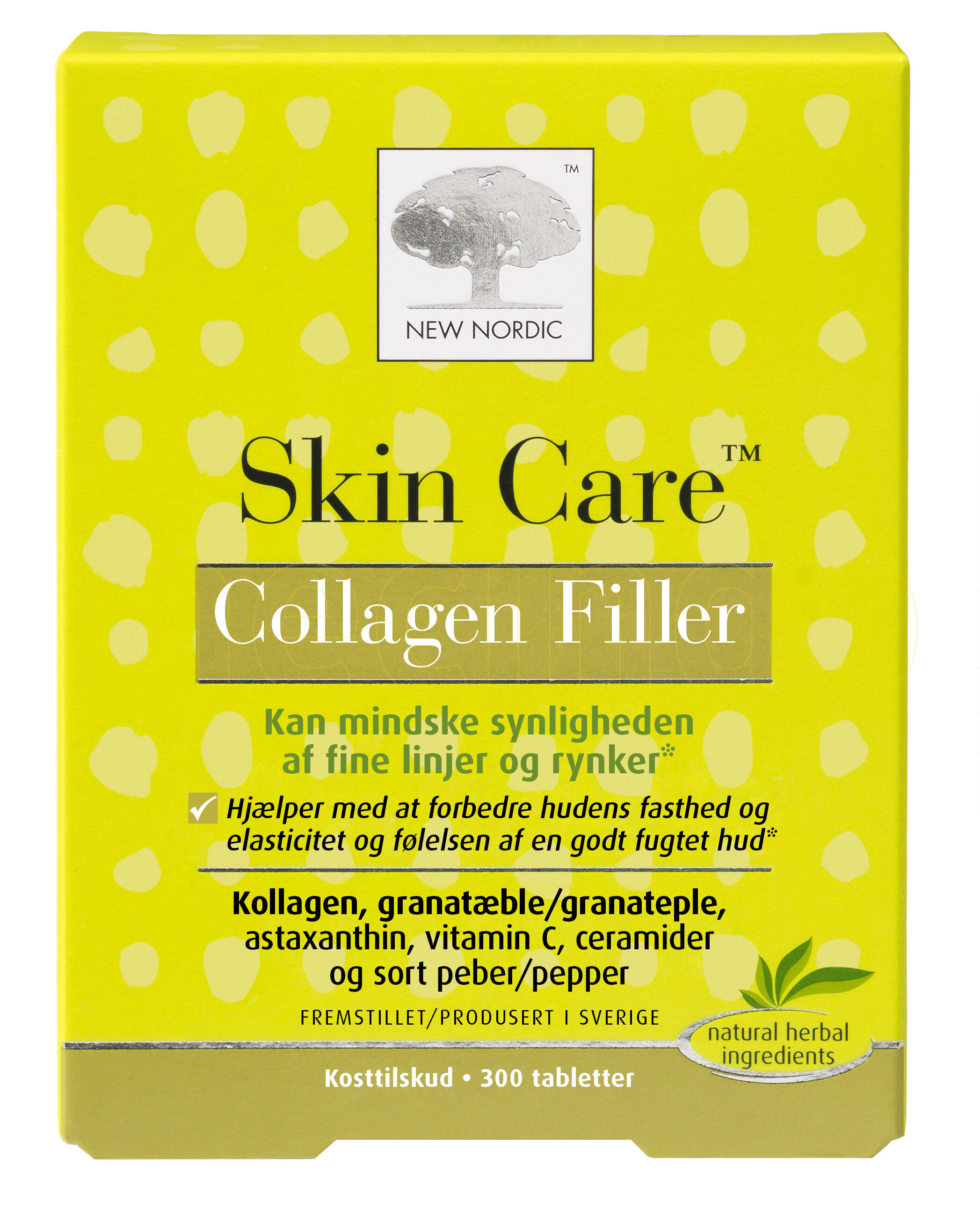 New Nordic - Skin Care Collagen Filler - 300 Tabletter