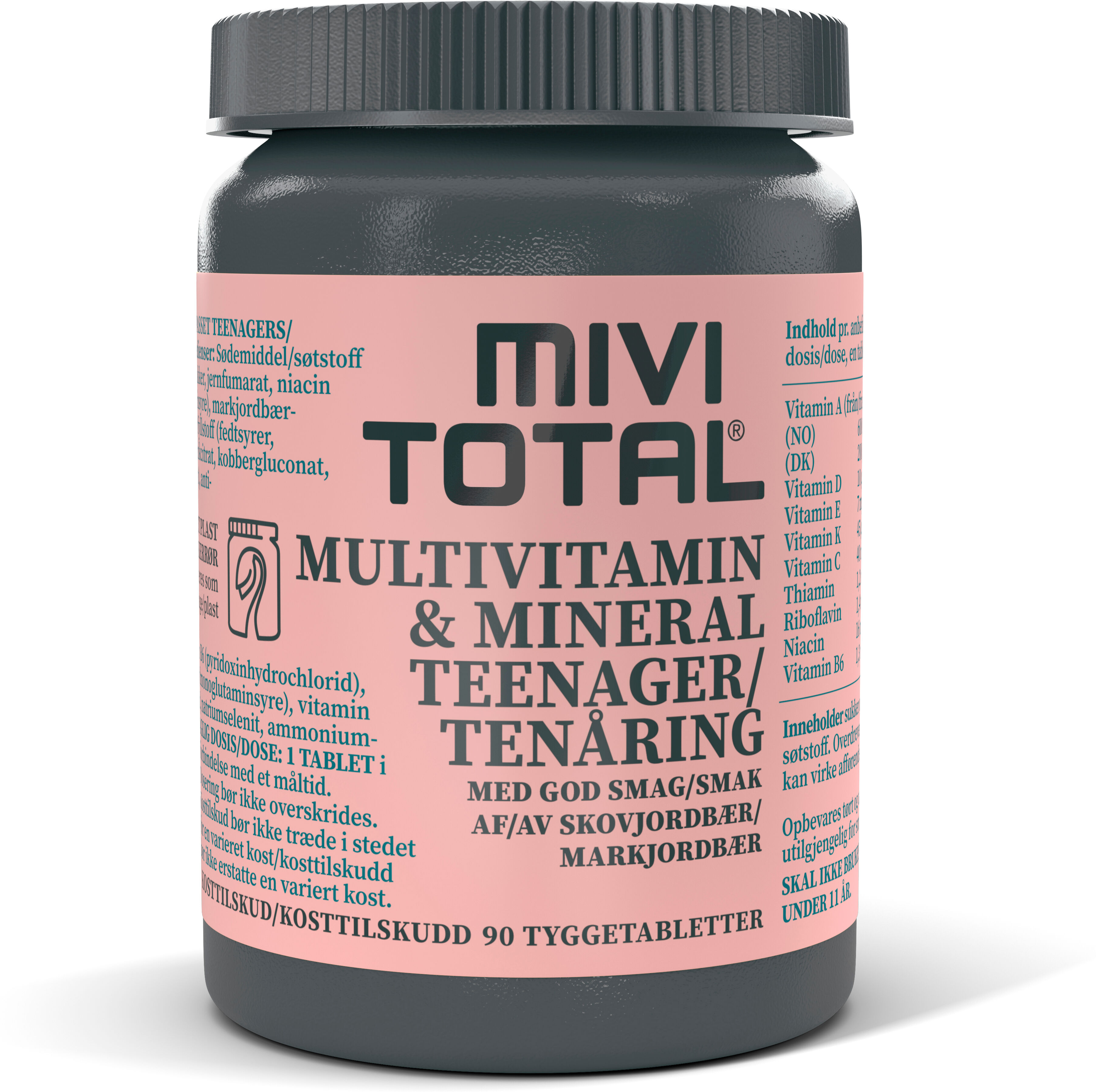 Mivi Total Teenager Multivitamin & Mineraler - 90 Tabletter