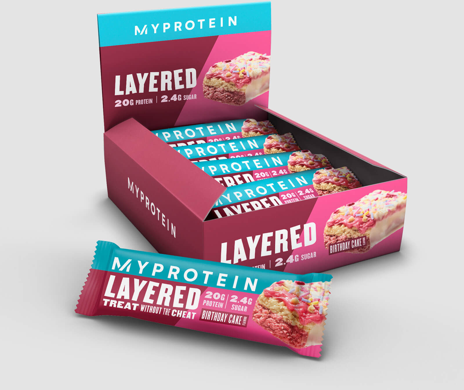 Myprotein 6 Layer Protein Bar - Bursdagskake