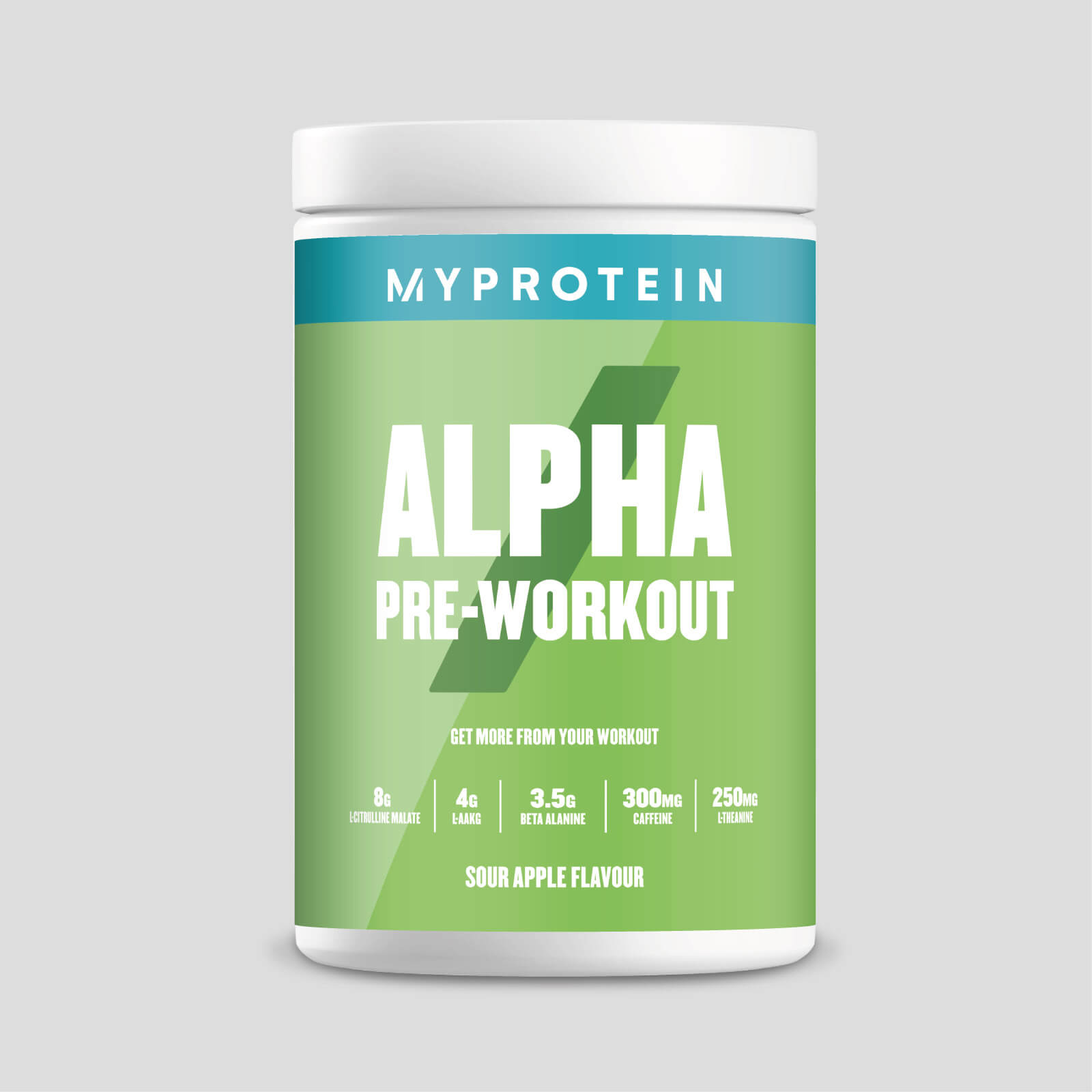 Myprotein Alpha Pre-Workout - 600g - Surt eple