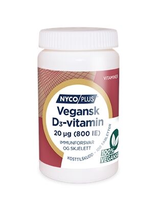 Nycoplus Vegan D3 Vit Tab 20µg