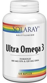 Helsekost Solaray ultra omega 3 fiskeolje 120 kap