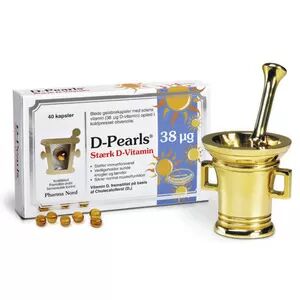 Pharma Nord D-pearls (sterk) D vitamin 38 mcg - 40 kapsler