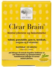 New Nordic Clear Brain - 60 tabletter