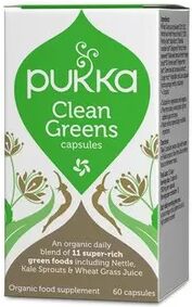 Pukka Clean Greens Økologisk - 60 kapsler