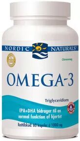 Nordic Naturals Omega 3 - 60 kapsler