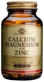 Solgar Calcium Magnesium + Zink - 100 tabl