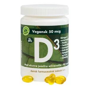 DFI vegansk D3, 50 mcg - 90 kap