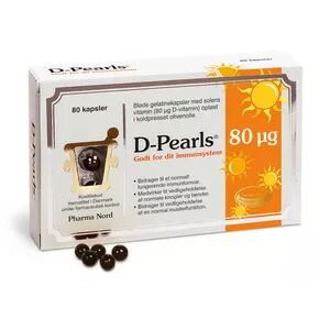 Pharma Nord Bio-D-Pearls d-vitamin, 80 mcg - 80 kapsler