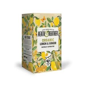 Heath & Heather Organic Lemon & Ginger Ø, 20 teposer