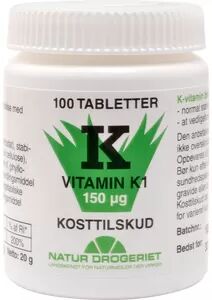 Natur-Drogeriet Vitamin K1 150 mcg - 100 tab.