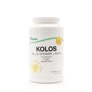 Mezina Kolos 30 mcg D vitamin + kalk - 180 stk
