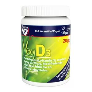 Biosym Veg D3-vitamin 20 mikg. - 60 kapsler