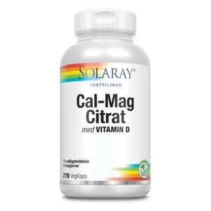 Solaray Cal-Mag Citrat + D-vitamin - 270 kap.