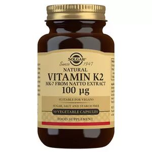 Solgar K2 Vitamin 100mcg - 50 kap