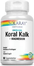 Solaray Koral Kalk m. vitamin C og D - 90 tabletter