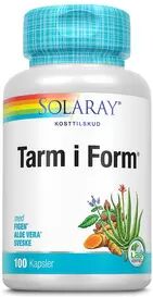 Solaray Tarm i Form - 100 kapsler