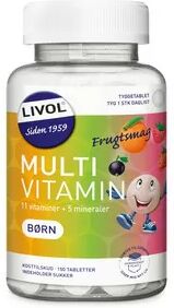 Livol Multi Total Barn Fruktsmak - 150 stk. tyggetabl.