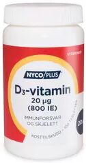 Nycoplus D3-vitamin tabletter 20mcg