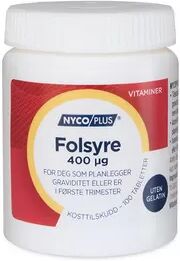 Nycoplus Folsyre tabletter 400mcg