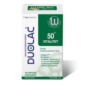 Duolac 50+ Vitalitet - 30 kapsler