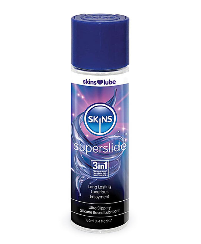 Skins Lube Superslide 3-I-1 Glidemiddel Og Massasjeolje 130 Ml