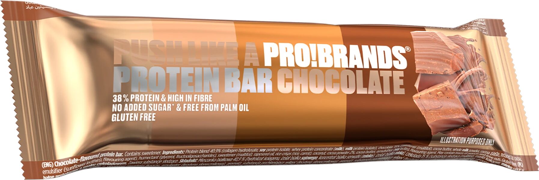 Aminopro PROTEIN BAR CHOCOLATE 45G, proteinbar 45g CHOCOLATE