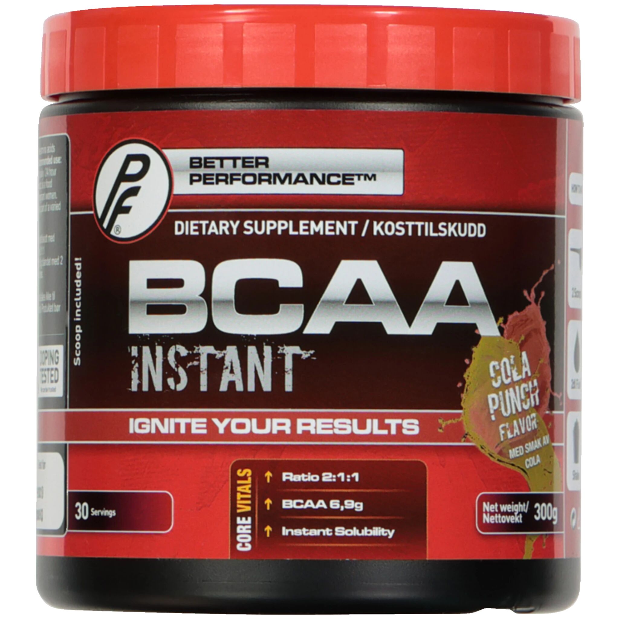 Proteinfabrikken BCAA 2:1:1 400 g, kosttilskudd 300g Cola